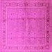 Square Oriental Pink Industrial Rug, urb2957pnk