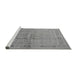 Sideview of Machine Washable Oriental Gray Industrial Rug, wshurb2957gry