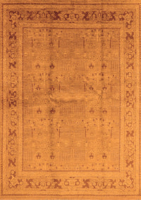 Oriental Orange Industrial Rug, urb2957org