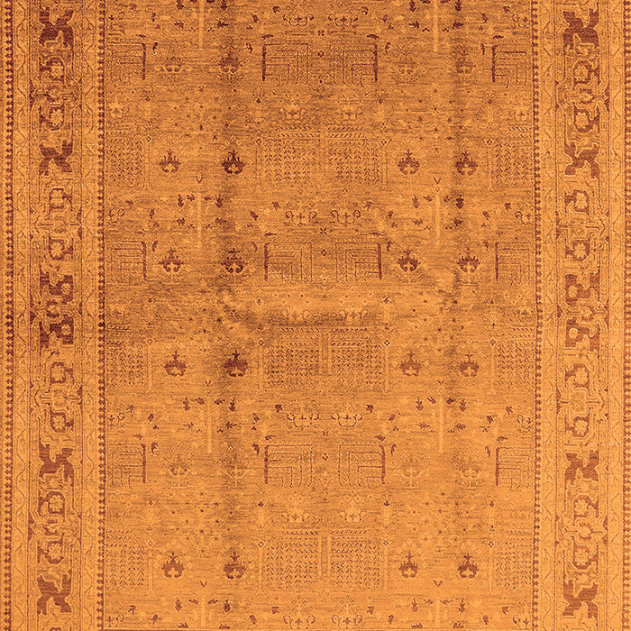 Oriental Orange Industrial Rug, urb2957org