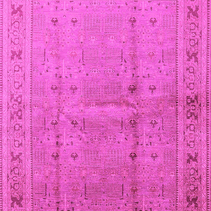 Machine Washable Oriental Pink Industrial Rug, wshurb2957pnk
