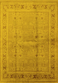 Oriental Yellow Industrial Rug, urb2957yw