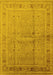 Oriental Yellow Industrial Rug, urb2957yw