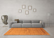 Machine Washable Oriental Orange Industrial Area Rugs in a Living Room, wshurb2957org