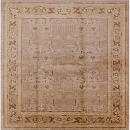 Square Machine Washable Industrial Modern Chocolate Brown Rug, wshurb2957