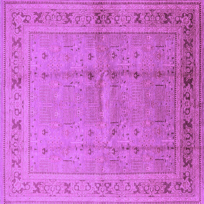 Square Oriental Purple Industrial Rug, urb2957pur