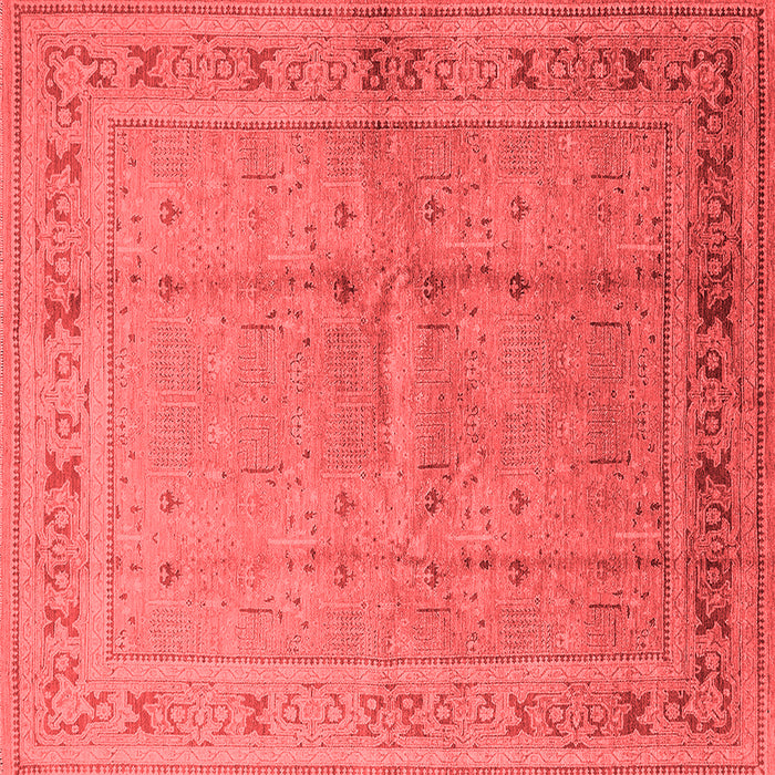 Machine Washable Oriental Red Industrial Rug, wshurb2957red