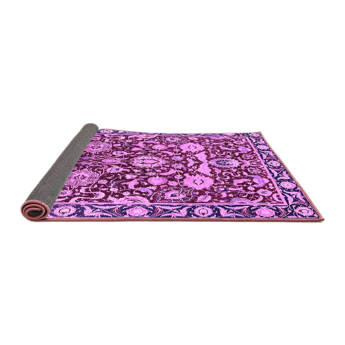 Sideview of Oriental Purple Industrial Rug, urb2958pur