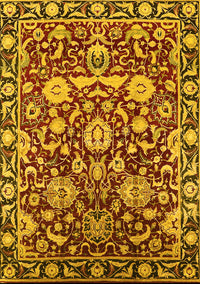 Oriental Yellow Industrial Rug, urb2958yw