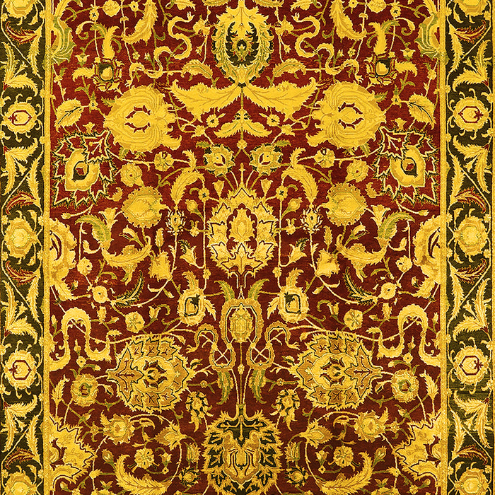 Oriental Yellow Industrial Rug, urb2958yw
