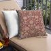 Front View of Mid-Century Modern Urban Square Sandy Brown Throw Pillow, 18 inch by 18 inch, pwurb2958