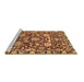 Sideview of Machine Washable Oriental Brown Industrial Rug, wshurb2958brn