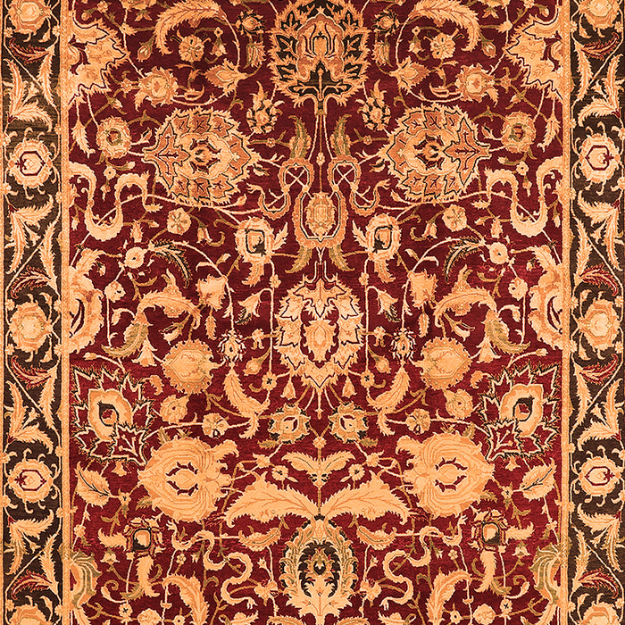 Machine Washable Oriental Orange Industrial Area Rugs, wshurb2958org