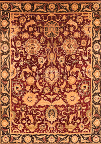 Oriental Orange Industrial Rug, urb2958org