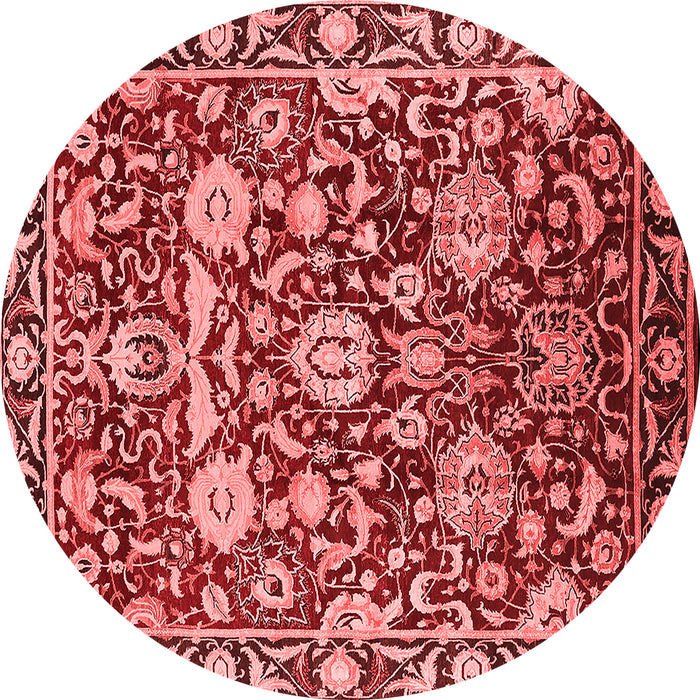 Machine Washable Oriental Red Industrial Rug, wshurb2958red