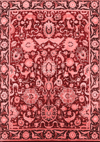 Oriental Red Industrial Rug, urb2958red