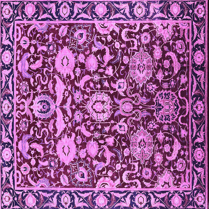 Square Oriental Purple Industrial Rug, urb2958pur