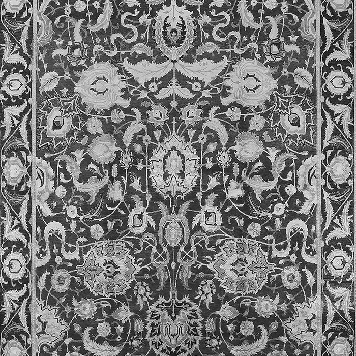 Machine Washable Oriental Gray Industrial Rug, wshurb2958gry