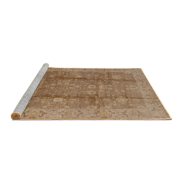 Sideview of Machine Washable Industrial Modern Light Brown Rug, wshurb2959