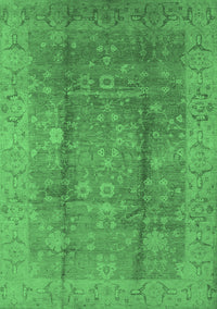 Oriental Emerald Green Industrial Rug, urb2959emgrn