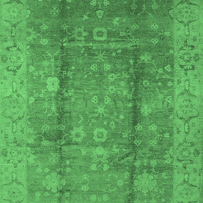 Oriental Emerald Green Industrial Rug, urb2959emgrn