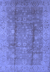 Oriental Blue Industrial Rug, urb2959blu