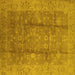 Square Oriental Yellow Industrial Rug, urb2959yw