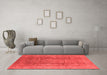 Industrial Red Washable Rugs