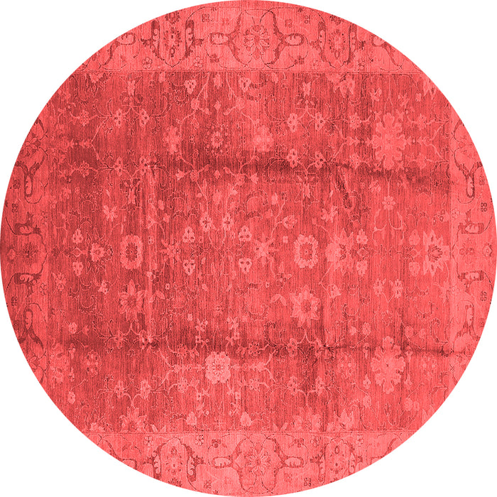 Machine Washable Oriental Red Industrial Rug, wshurb2959red