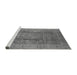 Sideview of Machine Washable Oriental Gray Industrial Rug, wshurb2959gry