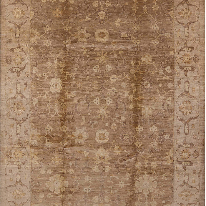 Mid-Century Modern Light Brown Oriental Rug, urb2959