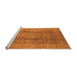 Sideview of Machine Washable Oriental Orange Industrial Area Rugs, wshurb2959org