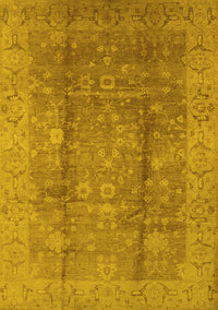 Oriental Yellow Industrial Rug, urb2959yw