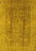 Oriental Yellow Industrial Rug, urb2959yw