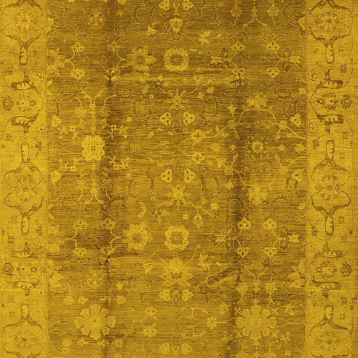 Oriental Yellow Industrial Rug, urb2959yw