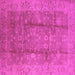 Square Oriental Pink Industrial Rug, urb2959pnk