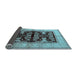 Sideview of Oriental Light Blue Industrial Rug, urb2960lblu