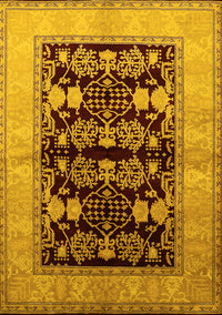 Oriental Yellow Industrial Rug, urb2960yw