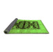 Sideview of Oriental Green Industrial Rug, urb2960grn