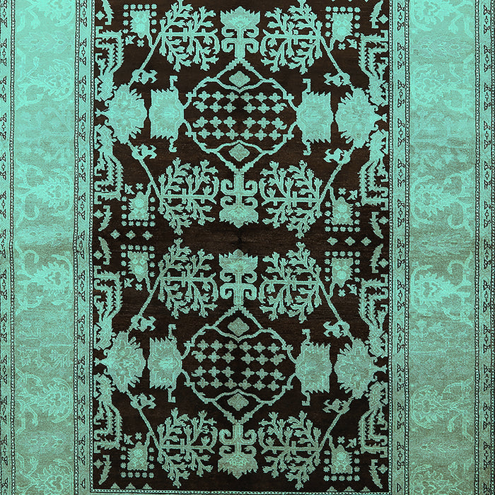 Oriental Turquoise Industrial Rug, urb2960turq