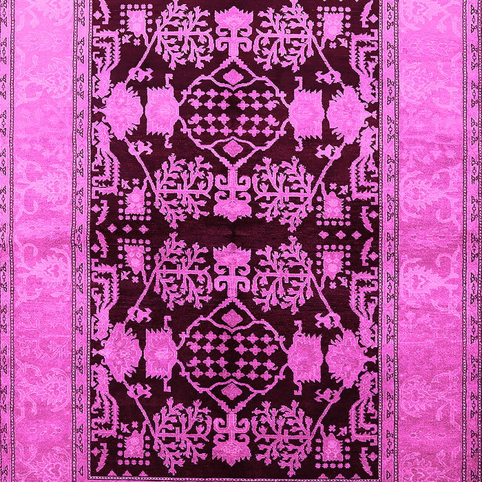 Machine Washable Oriental Pink Industrial Rug, wshurb2960pnk