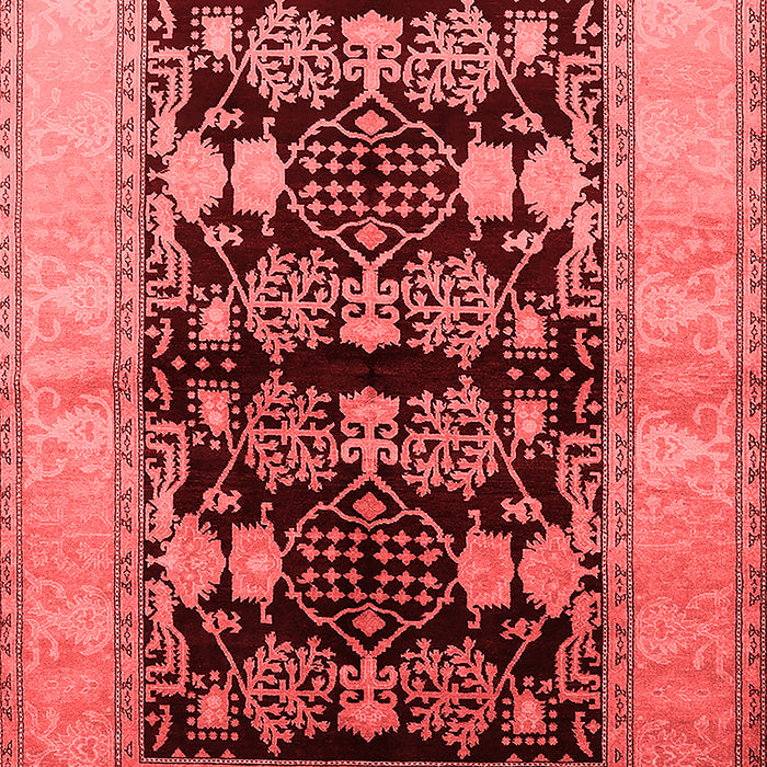 Machine Washable Oriental Red Industrial Rug, wshurb2960red