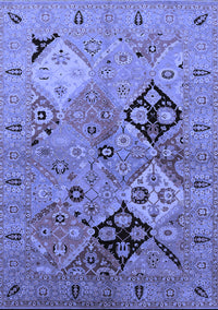 Oriental Blue Industrial Rug, urb2961blu