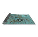 Sideview of Oriental Light Blue Industrial Rug, urb2961lblu