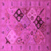 Square Oriental Pink Industrial Rug, urb2961pnk