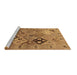 Sideview of Machine Washable Oriental Brown Industrial Rug, wshurb2961brn