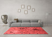 Industrial Red Washable Rugs