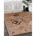 Machine Washable Industrial Modern Light Copper Gold Rug in a Family Room, wshurb2961