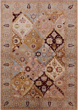 Mid-Century Modern Light Copper Gold Oriental Rug, urb2961