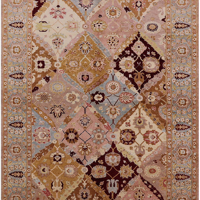 Mid-Century Modern Light Copper Gold Oriental Rug, urb2961